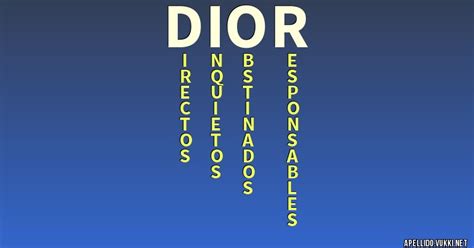 dior apellido|Dior (surname) .